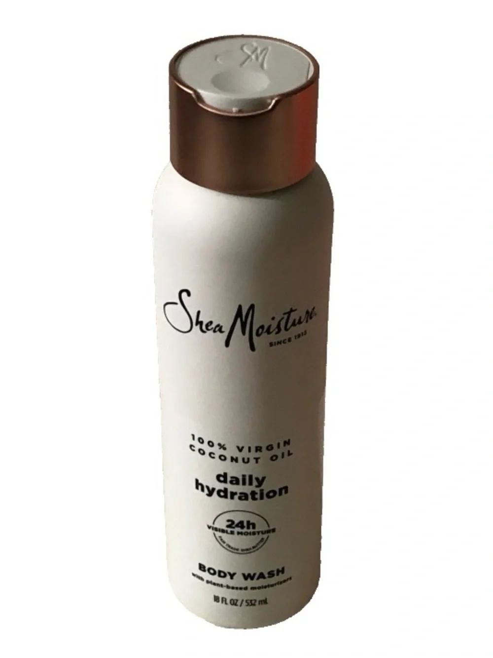 Shea Moisture Daily Hydration Body Wash - White with Rose Gold Cap